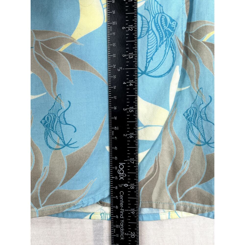 Columbia wrap skirt tropical fish print in blue/yellow/brown, size S - Picture 9 of 9